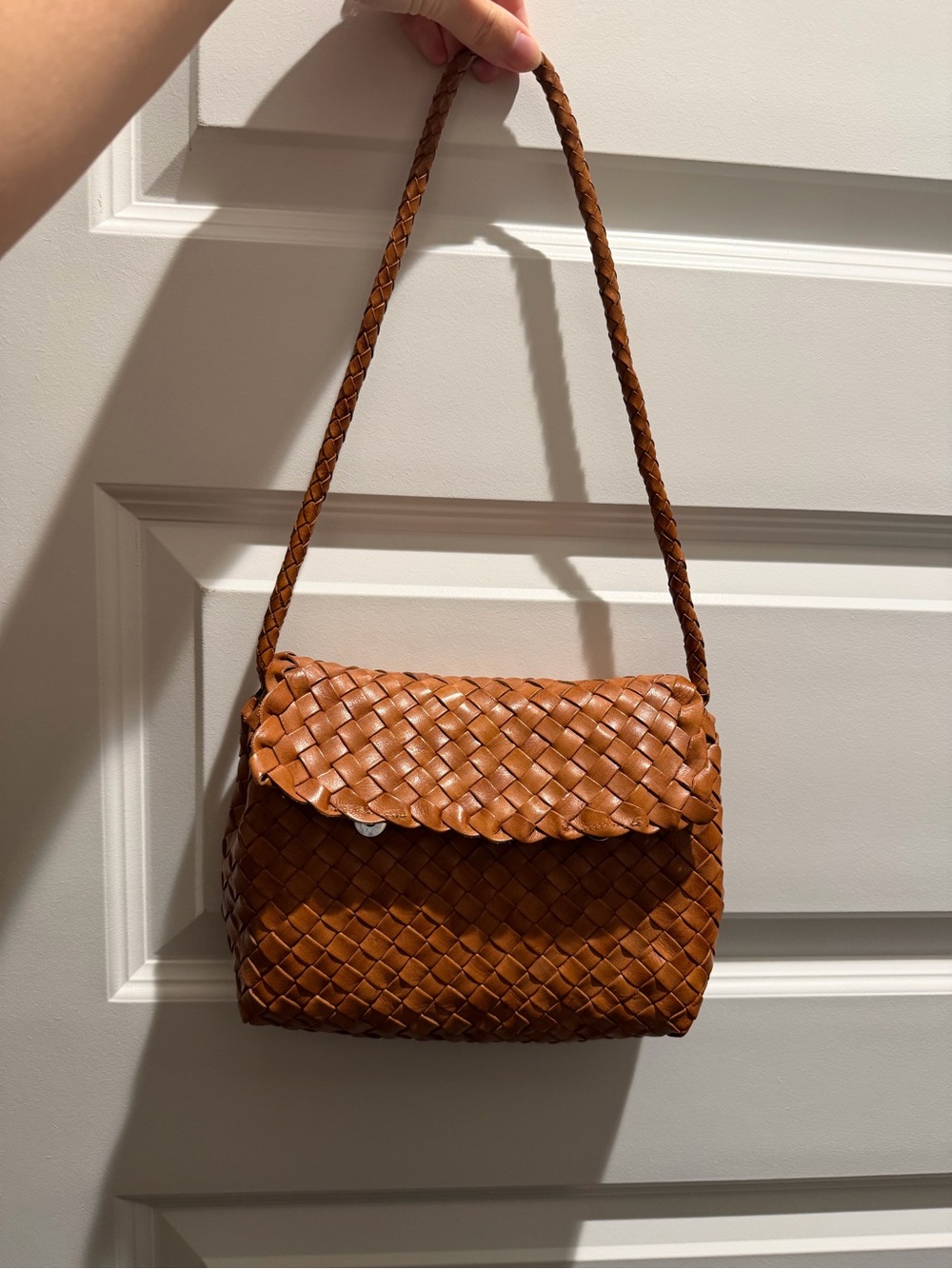 Loeffler Randall Billie Woven Leather Shoulder Bag - Picture 3 of 6